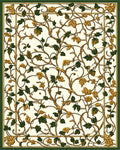 Vine and Leaf Classic Floral Design Rug