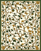 Vine and Leaf Classic Floral Design Rug
