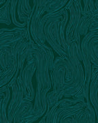 Abstract Teal Swirls Pattern Design Rug
