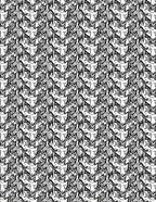 Abstract Monochrome Flowing Pattern Rug