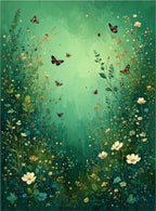 Enchanted Meadow Butterflies 2 Pattern Rug