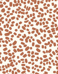 Abstract Brushstroke Pattern Terra Cotta Rug