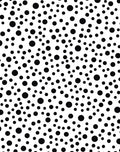 Abstract Black Dot Pattern Rug