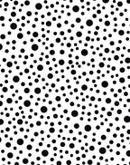 Abstract Black Dot Pattern Rug