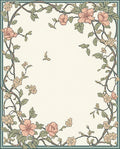 Floral Garden Branch Pattern Rug
