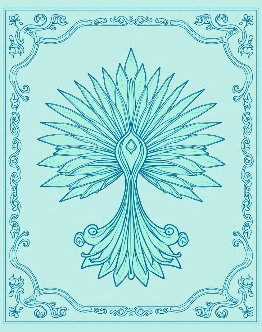 Art Nouveau Floral Peacock Rug