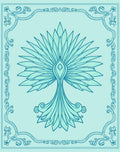 Art Nouveau Floral Peacock Rug