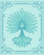 Art Nouveau Floral Peacock Rug