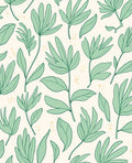 Botanical Line Art Leaf Pattern Rug