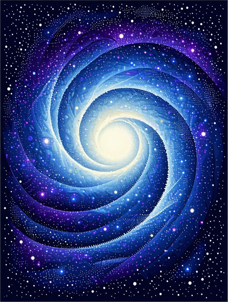 Deep Space Galaxy Spiral Swirl Rug