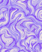 Abstract Swirling Lavender Waves Rug