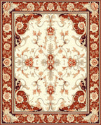 Classic Floral Swirls Patterned Rug