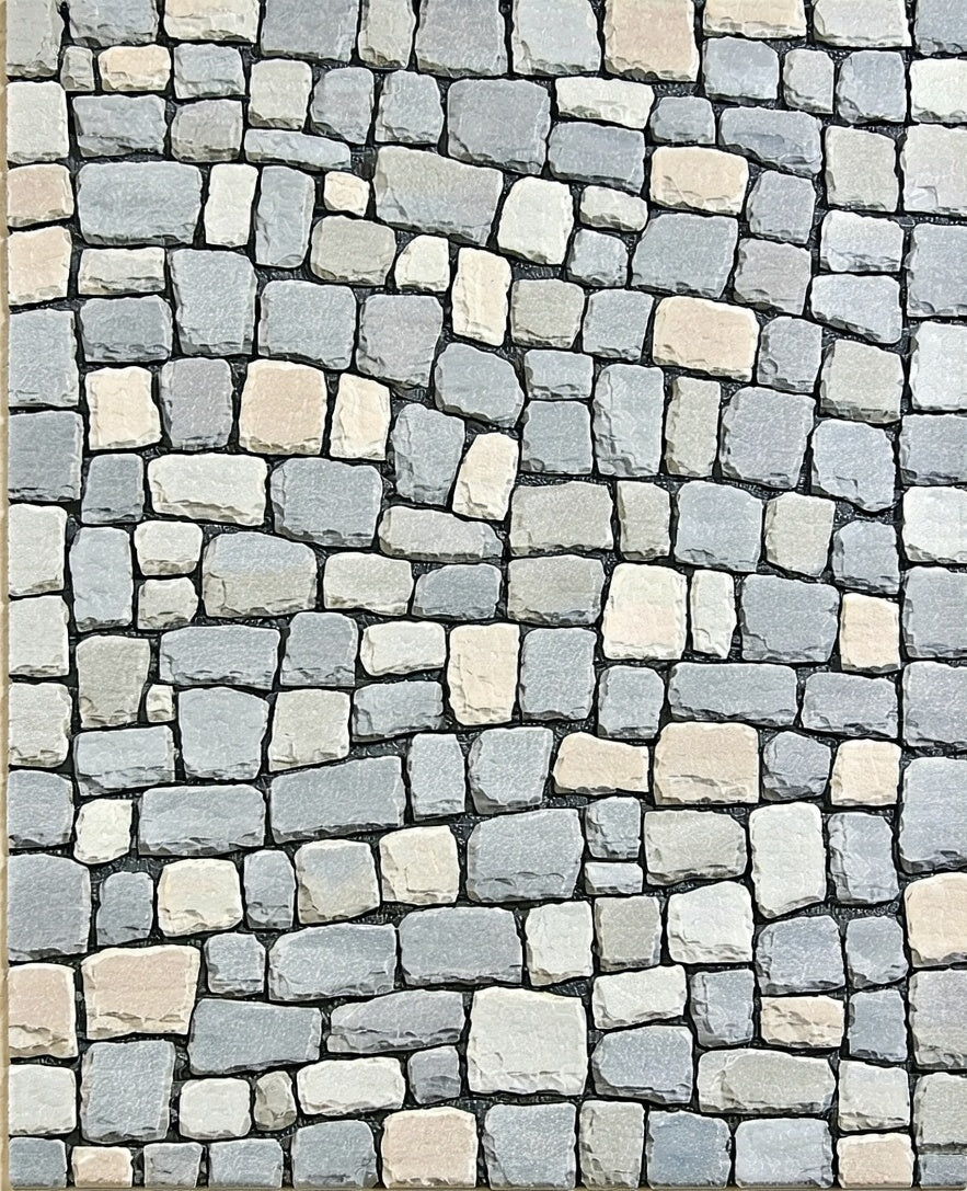 Rustic Stone Wall Pattern Rug