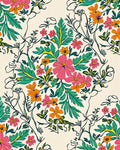 Vibrant Floral Vine Pattern Rug