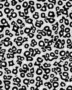 Bold Black White Animal Spots Rug