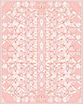Pink Petal Geometric Art Deco Rug