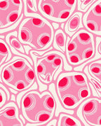 Pink Organic Dot Pattern Rug