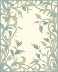 Art Nouveau Floral Vines Design Rug