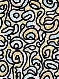 Abstract Swirls Triangles Pattern Rug