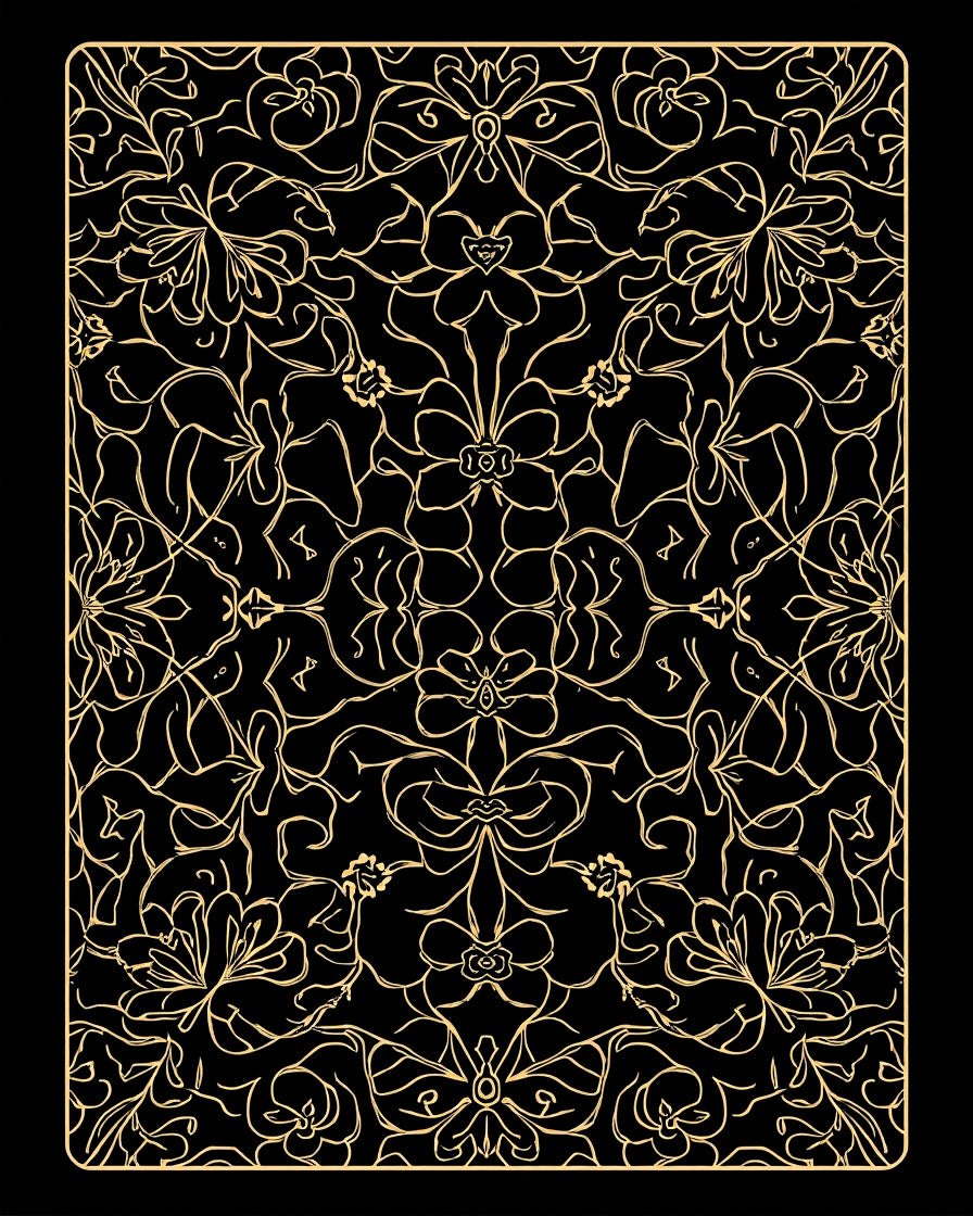 Ornate Floral Pattern Design Rug