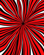 Radiating Lines Bold Pattern Rug
