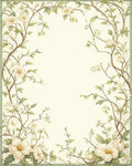 Floral Vine Whimsical Art Rug