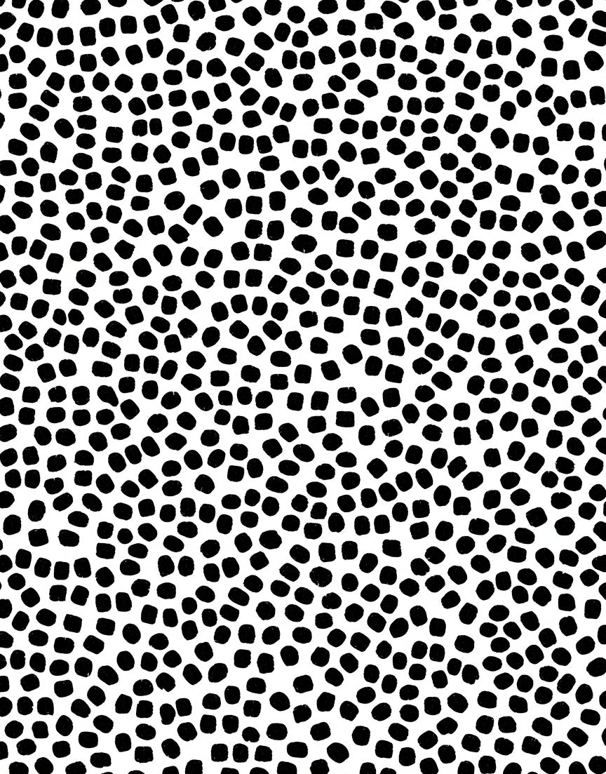 Black White Dot Pattern Rug