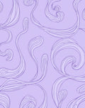 Flowing Swirl Line Art Pattern Rug