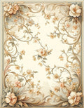Soft Floral Vines Patterned Rug