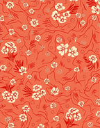 Floral Swirls Abstract Pattern Rug