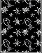 Abstract Star And Figure Pattern Rug
