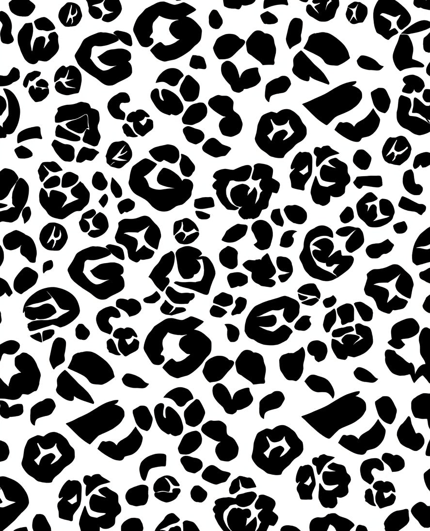 Bold Black Animal Spots Pattern Rug