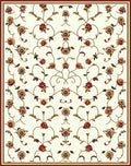 Elegant Floral Vines Pattern Rug