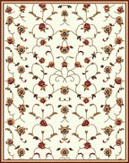 Elegant Floral Vines Pattern Rug