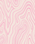 Soft Pink Swirl Pattern Rug