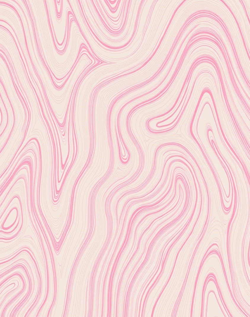 Soft Pink Swirl Pattern Rug
