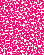 Bold Pink Abstract Animal Print Rug