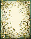 Vine and Floral Botanical Nature Rug