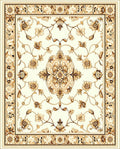 Elegant Floral Vines Garden Pattern Rug