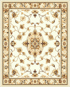Elegant Floral Vines Garden Pattern Rug