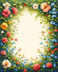 Enchanting Floral Vine Garden Rug