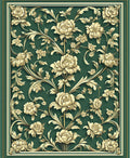 Elegant Floral Swirl Pattern Rug