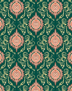 Art Deco Inspired Floral Patterned Rug