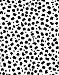 Whimsical Black Spot Pattern Rug