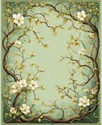 Enchanting Floral Tree Branch Design Rug