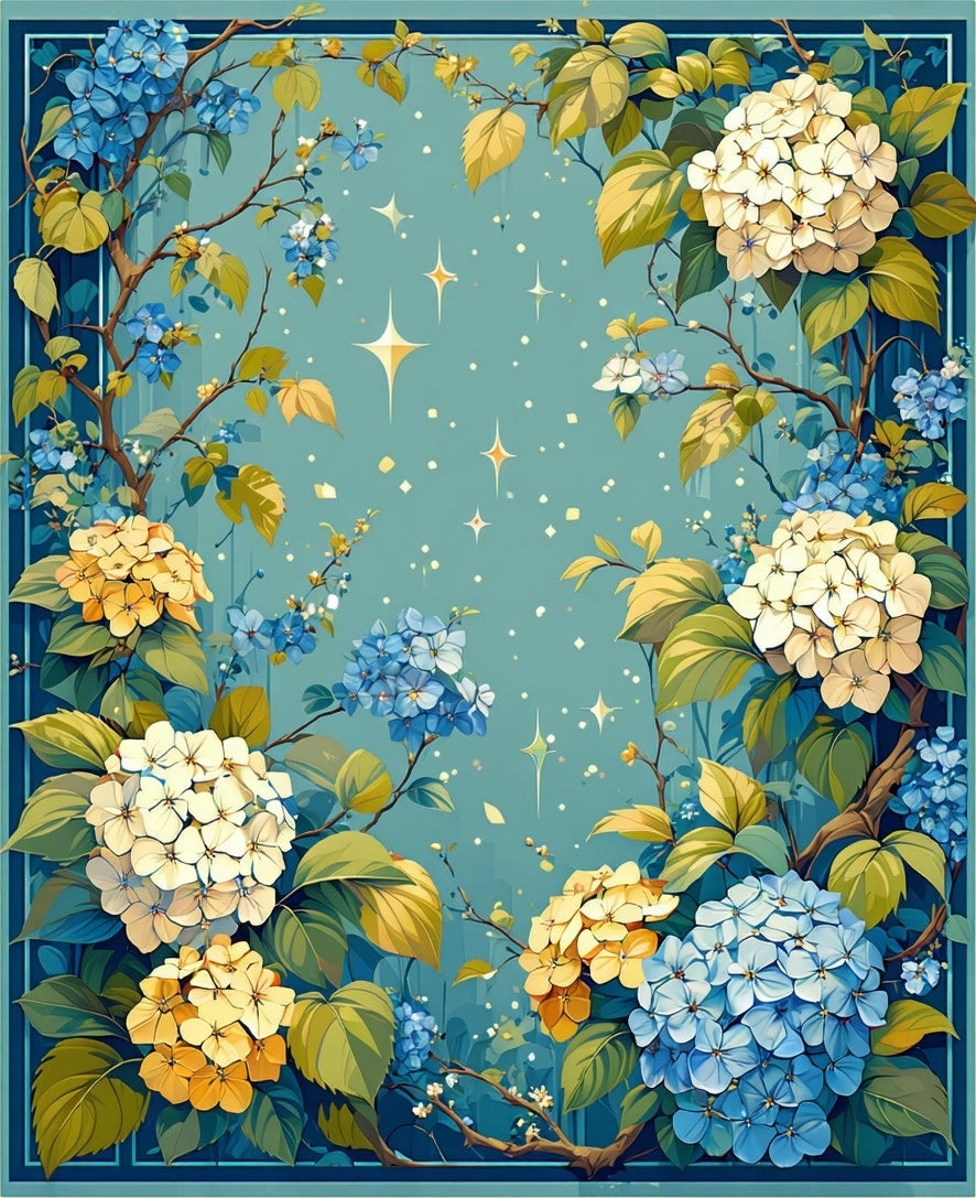 Luminous Floral Branches Artistry Rug