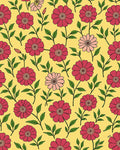 Retro Floral Pattern Red Bloom Rug