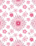 Pink Floral Mandala Pattern Design Rug