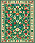 Lush Floral Vine Pattern Rug