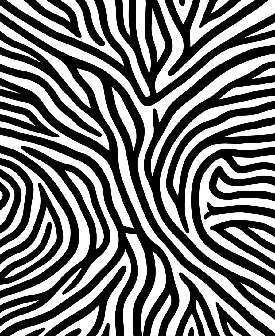 Wild Zebra Stripe Pattern Design Rug